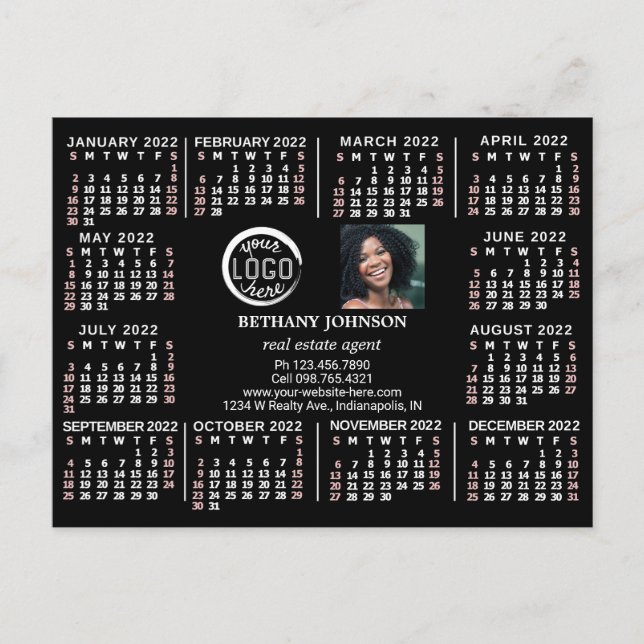 Kalender 2022 (se beskrivning för ny version) vykort (Framsida)