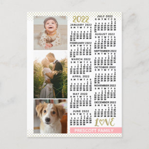 Kalender 2022 (se beskrivning för ny version) vykort