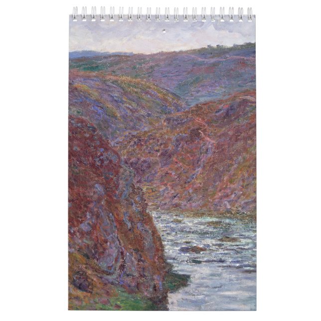 Kalender 2023, 12 månaders Claude Monet Impression (Baksida)