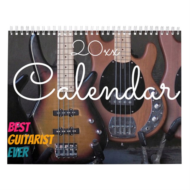 Kalender 2023 | Bästa gåva till guitarist (Omslag)