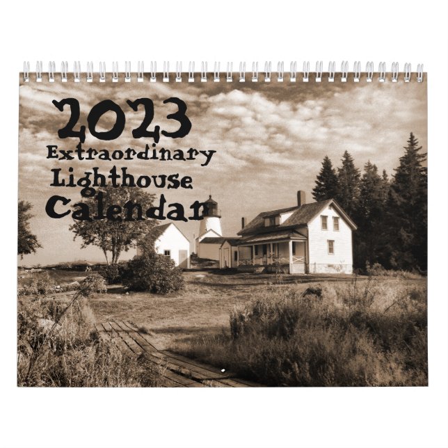 Kalender 2023 - Extraordinär fyr-kalender (Omslag)