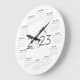 Kalender 2023 för Pilatinstruktör Stor Klocka