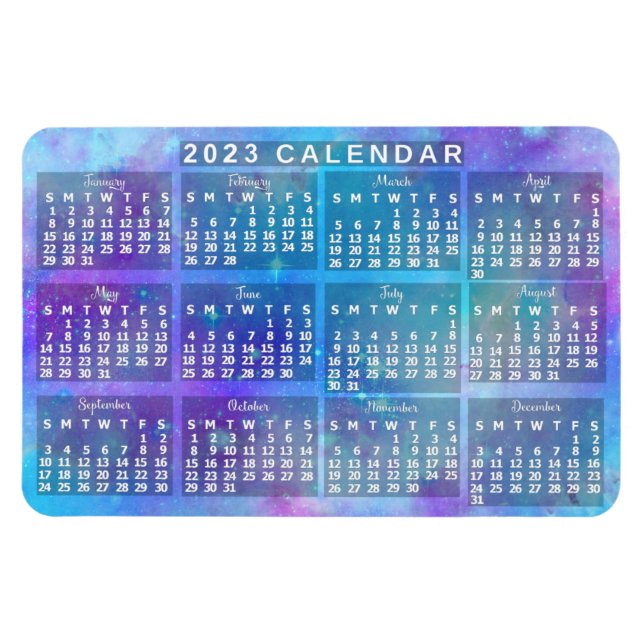 Kalender 2023 (se beskrivning för nyaste version) magnet (Horisontell)