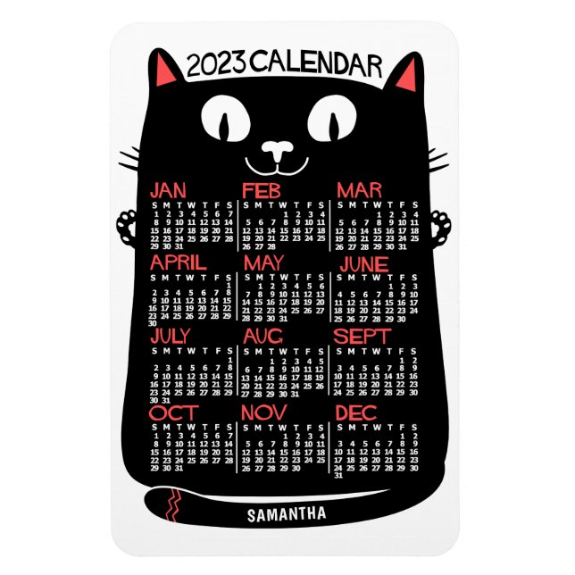 Kalender 2023 (se beskrivning för nyaste version) magnet (Vertikal)