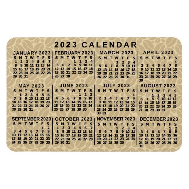 Kalender 2023 (se beskrivning för nyaste version) magnet (Horisontell)