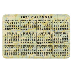 Kalender 2023 (se beskrivning för nyaste version) magnet
