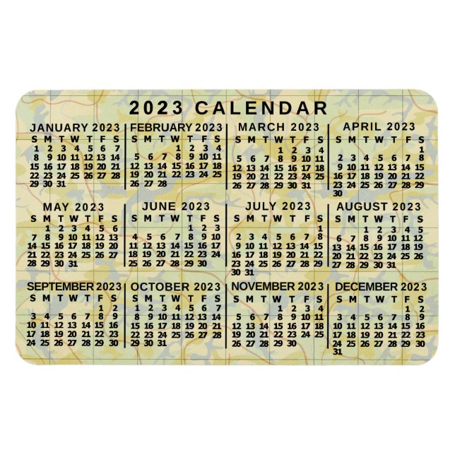 Kalender 2023 (se beskrivning för nyaste version) magnet (Horisontell)