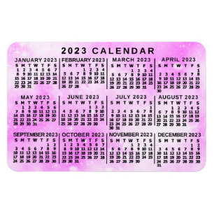 Kalender 2023 (se beskrivning för nyaste version) magnet