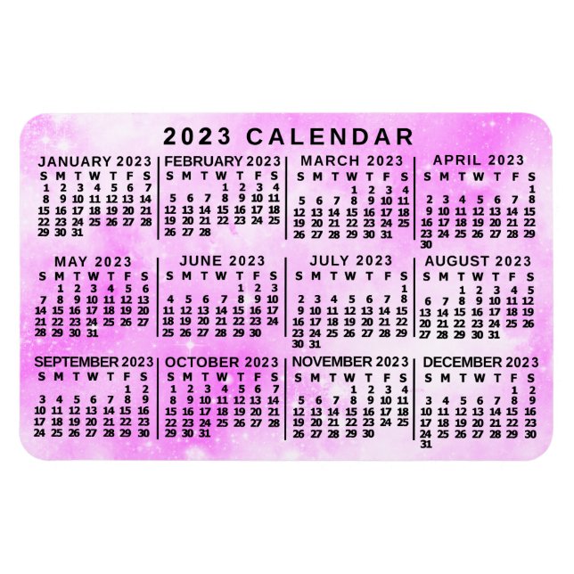Kalender 2023 (se beskrivning för nyaste version) magnet (Horisontell)