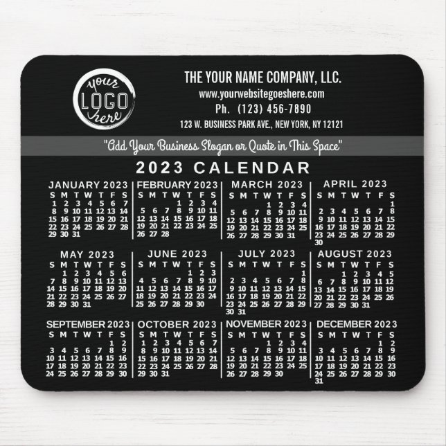 Kalender 2023 (se beskrivning för nyaste version) musmatta (Framsidan)
