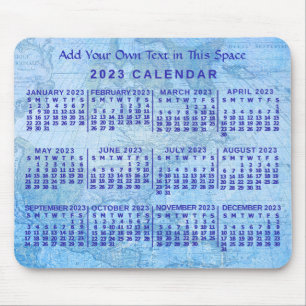 Kalender 2023 (se beskrivning för nyaste version) musmatta