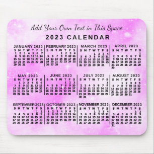 Kalender 2023 (se beskrivning för nyaste version) musmatta