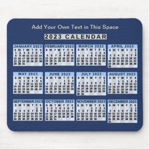Kalender 2023 (se beskrivning för nyaste version) musmatta