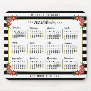 Kalender 2023 (se beskrivning för nyaste version) musmatta