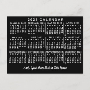 Kalender 2023 (se beskrivning för nyaste version) vykort