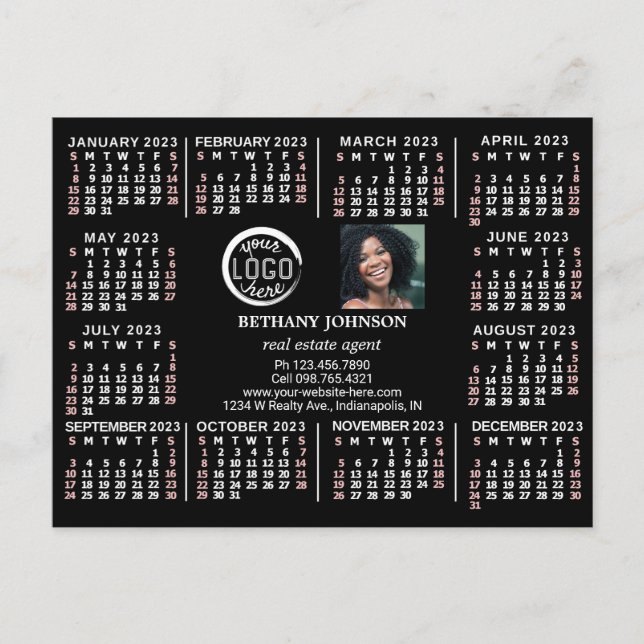 Kalender 2023 (se beskrivning för nyaste version) vykort (Framsida)