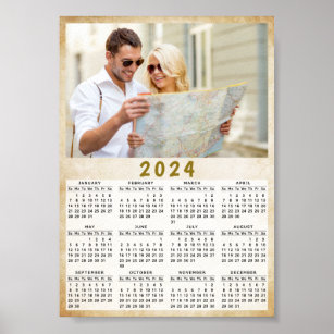 Kalender 2024 - Anpassningsbar Foto Poster