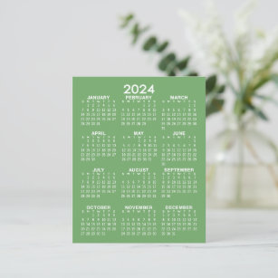 Kalender 2024 - Fullt basår - Platt Lakan Papper