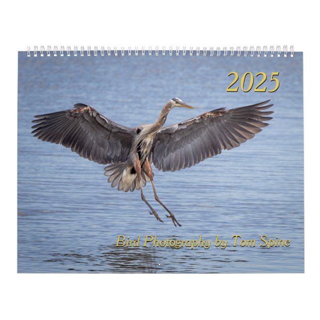 Kalender 2025 - Birdfotografier av Tom Spine (Omslag)