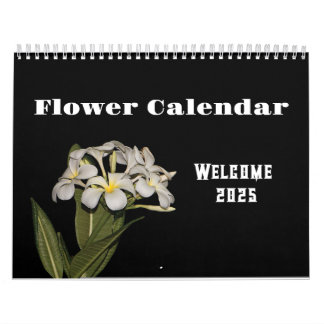 Kalender 2025 blomma och natt