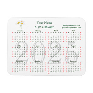 Kalender 2025 för affärsmagnet magnet