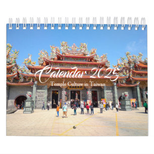Kalender 2025: Tempelkultur i Taiwan