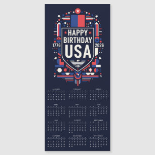 Kalender 2026 Grattis på födelsedagen USA 250 Magn