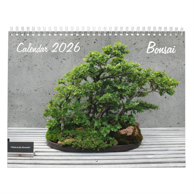 Kalender 2026 med Bonsai (Omslag)
