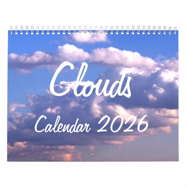 Kalender 2026 med moln (Omslag)