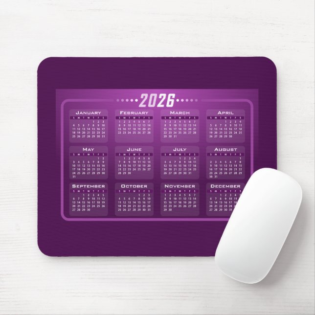 Kalender 2026 musmatta (Med mus)