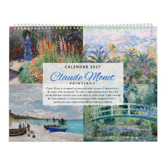 Kalender 2027 - Claude Monet - Impressionism