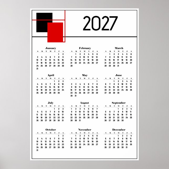 Kalender 2027 poster (Framsidan)