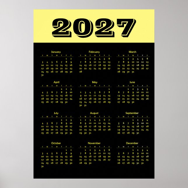 Kalender 2027 poster (Framsidan)