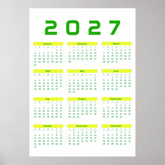 Kalender 2027 poster (Framsidan)