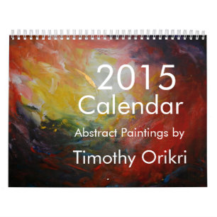 Kalender-Abstrakt målningar 2015 av Timothy Orikr Kalender
