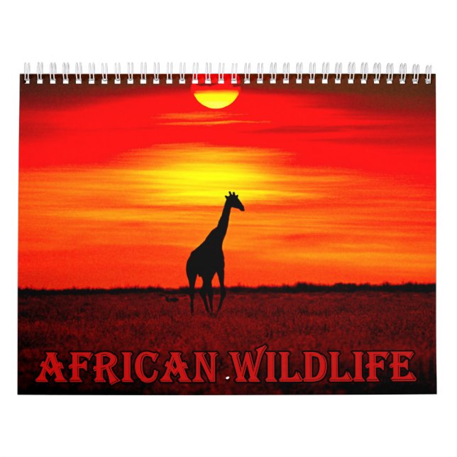 Kalender afrikansk vilda djur (Omslag)