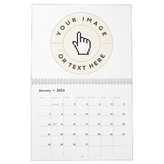 Kalender - Anpassningsbar (lägg till bild/text)