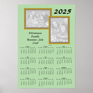 Kalender - Återträffbilder x 2 - 2025 Poster