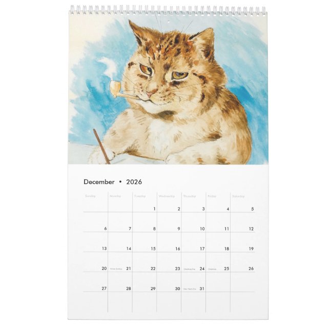 Kalender av Louis Wain (Dec 2026)