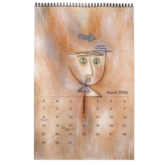 Kalender av Paul Klee (Mar 2026)