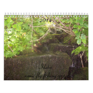 Kalender av sceniska Idaho flygfiskefläckar