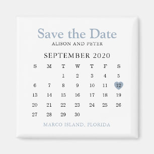 Kalender Bröllop spara datum Magnet