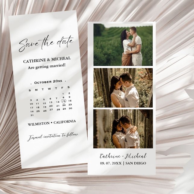 Kalender Bröllops Fotobås remsram Spara T Datumet (Skapare uppladdad)