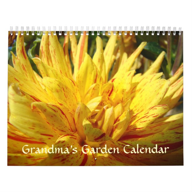 KALENDER DAHLIOR BLOMMOR Farmors Trädgård (Omslag)