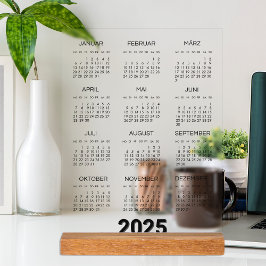 Kalender Deutsch 2025 Yarly Modern