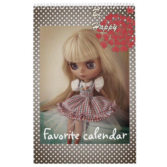 Kalender, docka, för flicka, baby, roligt, leksake kalender (Omslag)