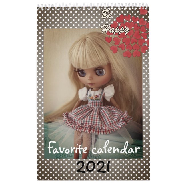 Kalender, docka, för flicka, baby, roligt, leksake kalender (Omslag)