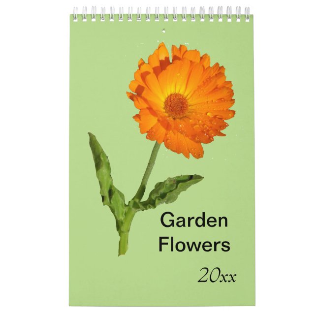 Kalender - en sida - Garden Flowers (Omslag)