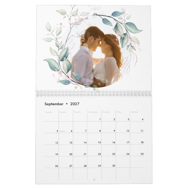 Kalender Eucalyptus löv krans (Sep 2027)