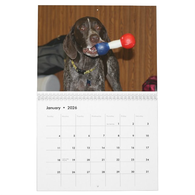 Kalender för 2008 hund (Jan 2026)